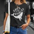 Salvar A Las Ballenas Camiseta unisex Regalos para ella