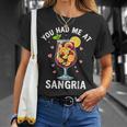 You Had Me At Sangria Wine Lover Drink T-Shirt Geschenke für Sie