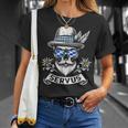 Servus Bayern Skull Bavarian Bua Costume Servus T-Shirt Geschenke für Sie