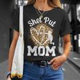 Shot Put Mom Of A Shot Put Thrower Leopard Shot Putter Mama T-Shirt Gifts for Her