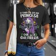 Si Tengo Que Ser Una Princesa Que Sea Guerrera 8 Marzo Cuello Camiseta unisex Regalos para ella