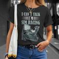 Sim Racing Equipos Simulación De Carreras Carreras En Línea Camiseta unisex Regalos para ella