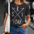 Skifoan Ski Ski Ski Ski Ski Ski Ski Mountain T-Shirt Geschenke für Sie