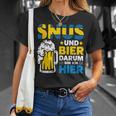 Snus Darum Bin Ich Hier Swedish Chewing Tobacco T-Shirt Geschenke für Sie