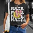 Softball Bow Softball Mom Softball Mama T-Shirt Gifts for Her