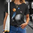 Space Motif Universe Stars Solar System Planets Sun T-Shirt Geschenke für Sie