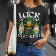 St Patrick's Day Optometrist Irish Gnome Lucky Eye Doctor T-Shirt Gifts for Her