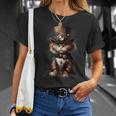 Steam Punk Portrait Cat Kitten Steampunk Sci-Fi Character T-Shirt Geschenke für Sie