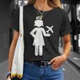 Stewardess Aeroplane T-Shirt Geschenke für Sie