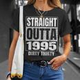 Straight Outta 1995 30Th Birthday Thirty Dirty Vintage T-Shirt Gifts for Her