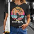 Surfer Pogue-Life-Outer-Banks Casas Ligeras Retro Angustiado Camiseta unisex Regalos para ella