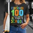 I Survived 100Th Days Of School 100 Days Of School Teacher T-Shirt Gifts for Her
