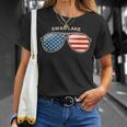 Swan Lake AR Vintage US Flag Sunglasses T-Shirt Gifts for Her