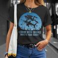 I Swim With Shark What's Your Hobby Scuba Diving T-Shirt Gifts for Her