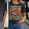 I Tackled 100 Days Of School Football 100 Days Of School T-Shirt Gifts for Her