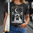 Tarot Card Vintage Crescent Moon Silkie Chicken Farm Animal Tank Top T-Shirt Gifts for Her