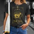 The Tea Drinker Tarot Card Reading Occult Dark Magic T-Shirt Gifts for Her