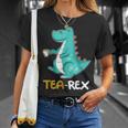 Tea Rex -Rex Dino Y Dinosaurio T-Rex Camiseta unisex Regalos para ella