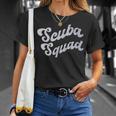 Team SCUBA SQUAD Diving Ocean Dive School Instructor Crew T-Shirt Gifts for Her