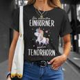 Tenor Horn Tenor Hornist Unicorn Slogan Idea T-Shirt Geschenke für Sie