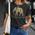 THAILAND ELEPHANT SYMBOL SIAM FLAG THAI EMBLEM T-Shirt Gifts for Her