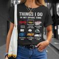 Things I Do In My Spare Time Hobby Drive Cars Lover Funny T-Shirt Gifts for Her