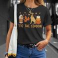 Tis The Season Great Dane Dog Fall Autumn Pumpkin Coffee T-Shirt Gifts for Her