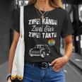 Trabi Ddr Two Stroke Two Eggs Two Hands T-Shirt Geschenke für Sie