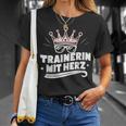 Trainer With Heart Fitness Dance Football Farewell T-Shirt Geschenke für Sie