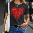 Valentine's Day Love Hearts Graphic Girls Boys T-Shirt Gifts for Her