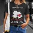 Valentinstag Ich Liebe Dich Jeden Tag Pinguin Partner T-Shirt Geschenke für Sie