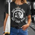 Vegan Plant-Based Not Your Mom Not Your Milk T-Shirt Geschenke für Sie