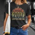 Vintage 2007 Limited Edition 18-Year-Old 18Th Birthday T-Shirt Gifts for Her