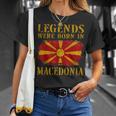 Vintage Macedonian Flag S T-Shirt Geschenke für Sie