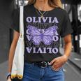 Vintage Olivia First Name I Love Olivia Girl Groovy 80'S T-Shirt Gifts for Her