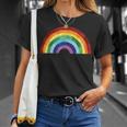 Vintage Rainbow With Beautiful Colourful Colours Love Peace T-Shirt Geschenke für Sie