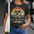 Vintage Wheaten Terrier Mom Dog Lovers Mother's Day T-Shirt Gifts for Her