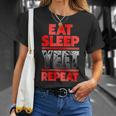 Vintage Yeet Apparel Saying Eat Sleep Repeat T-Shirt Gifts for Her