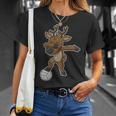 Volleyball Dabbing Reindeer Christmas Knit Pattern Dab Premium T-Shirt Gifts for Her