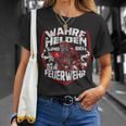 Wahre Helden Sind Bei Der Feuerwehrmann T-Shirt Geschenke für Sie