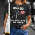 Warte Du Hast Waserloren Lustiger Spruch T-Shirt Geschenke für Sie