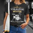 Warum Ich Drums Spiele Drummer T-Shirt Geschenke für Sie