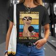 Where's Dein Spin Table Tennis Table Tennis Player T-Shirt Geschenke für Sie