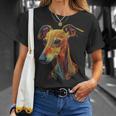 Whippet Dog Motif Pet Illustration Colourful Whippet T-Shirt Geschenke für Sie