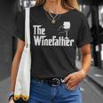 Winefather Wine Dad Dad Red Wine White Wine T-Shirt Gifts for Her