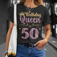 Women's 50Th Queen Birthday 50 Years Fift T-Shirt Geschenke für Sie