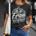 Women's Cool Motorcyclist Hot Biker Saying Motorcycle Ladies T-Shirt Geschenke für Sie