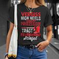 Women's Diese Prinzessin Trägt Feuerwehr Stiefel German T-Shirt Geschenke für Sie