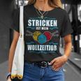 Women's Knitted Is My Woll Zeitjob Knitted T-Shirt Geschenke für Sie