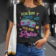 Women's With-Neck Ich Bin Nicht Alt Ich Bin Retro 70S 80S 90S T-Shirt Geschenke für Sie
